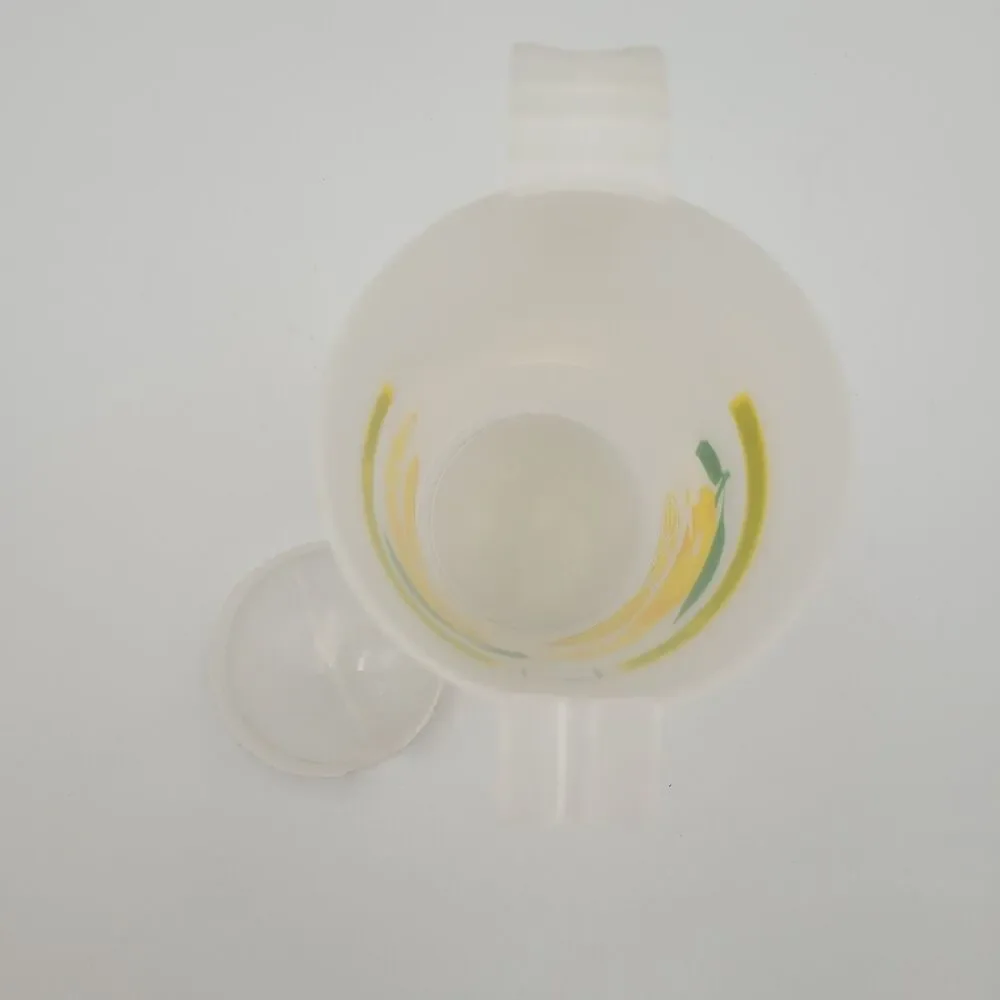 Vintage 70s Lemonade Pitcher Frosted Plastic 64oz Retro Picnic Grandmacore MCM